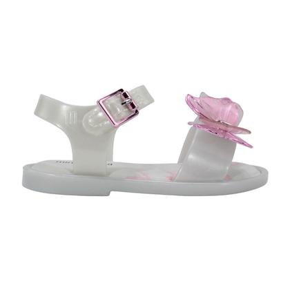 Imagem de Sandália Mini Melissa Fly Sandal III bb Branco Perolado/Rosa