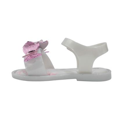 Imagem de Sandália Mini Melissa Fly Sandal III bb Branco Perolado/Rosa