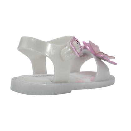 Imagem de Sandália Mini Melissa Fly Sandal III bb Branco Perolado/Rosa