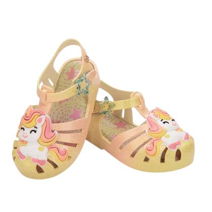 Imagem de Sandália Mini Melissa Possession Uni Baby Bege Amarelo Branc
