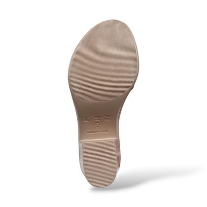 Imagem de Sandália Miss Miss Tiras Social Festa Plataforma Salto Baixo