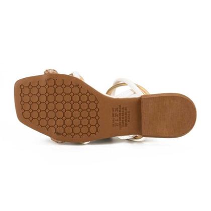 Imagem de Sandalia mississipi feminina rasteira com pedrarias mi253