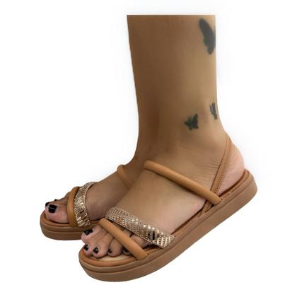 Imagem de Sandalia Mississipi Q9142 Salto Flatform Baixo Papete Leve Feminino