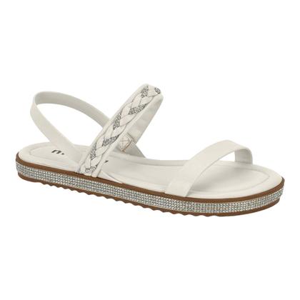 Imagem de Sandalia Moleca 5413.825 Brilho Flatform Baixo Papete Leve Feminino