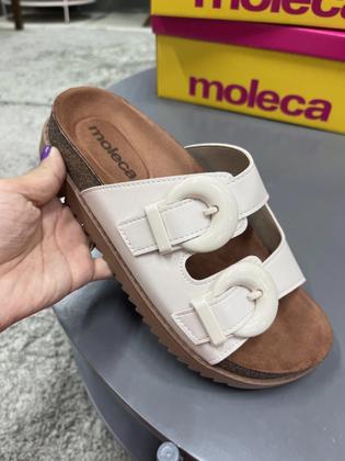 Imagem de Sandália  Moleca Feminina Flatform Camurça 5500.103
