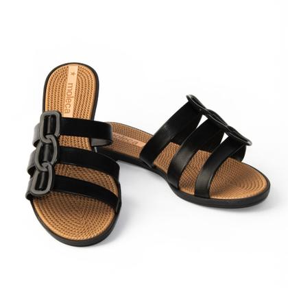 Imagem de Sandália Moleca Feminina Rasteira Chinelo Casual 5297-566