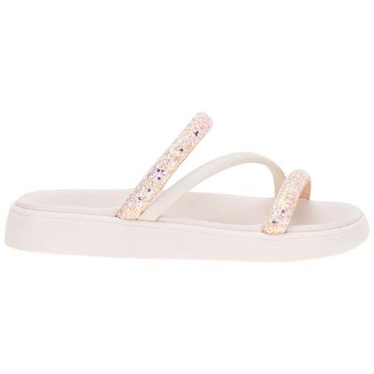 Imagem de Sandália Moleca Flat Anatômica com Tiras em Brilho