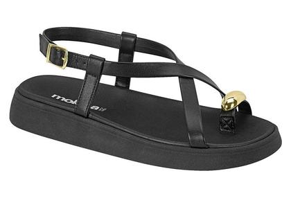 Imagem de Sandália Moleca Flat Confort com Detalhe Dourado 5499107