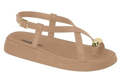 Imagem de Sandália Moleca Flat Confort com Detalhe Dourado 5499107