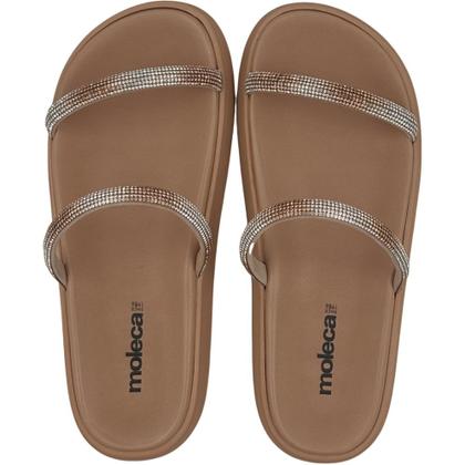 Imagem de Sandália Moleca Papete Slide com Strass Feminina