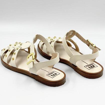 Imagem de Sandália Moleca Rasteira Casual com Aplicações Feminina