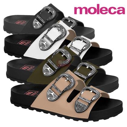 Imagem de Sandalia Moleca Slide Feminina Original Conforto Chinelo Casual