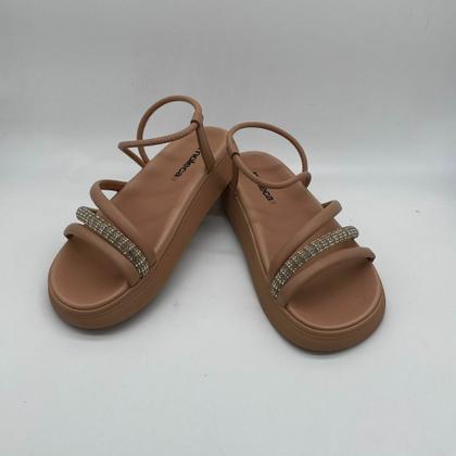 Imagem de Sandália Moleca Traseira Elástico Strass