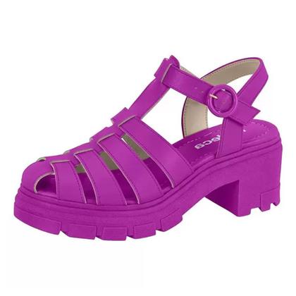 Imagem de Sandália Moleca Tratorada 5476.103 Feminina - Fucsia