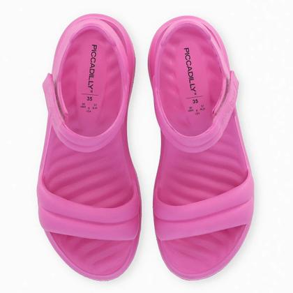 Imagem de Sandália Nuvem Piccadilly Marshmallow Anabela Calce Fácil Leve Confortavel