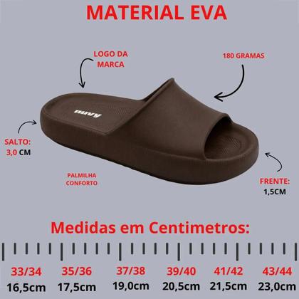 Imagem de Sandália Nuvy Chinelo Babuch Slide Plataforma Nuvem NV0013