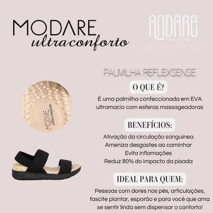 Imagem de Sandalia Ortopedica Modare Ultraconforto Feminina Anabela