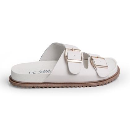 Imagem de Sandália Papete Feminina BK05 Conforto e Elegância Off White 2652