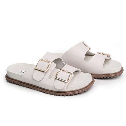 Imagem de Sandália Papete Feminina BK05 Conforto e Elegância Off White 2652