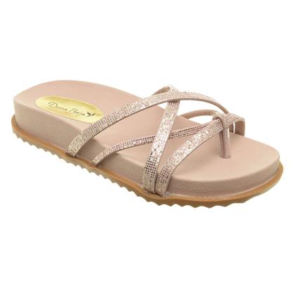 Imagem de Sandália Papete Feminina Tiras Confortavel