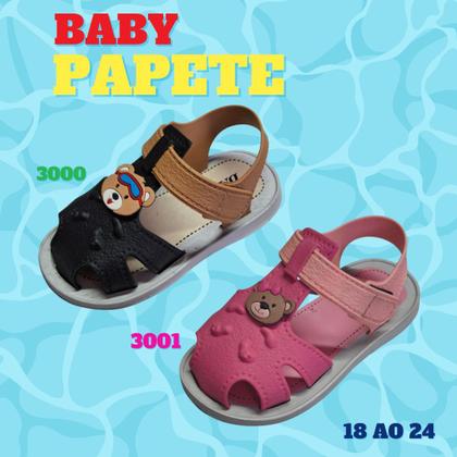 Imagem de Sandalia Papete Menino E Menina  Ursinho Bebe Confortável  Envio Já