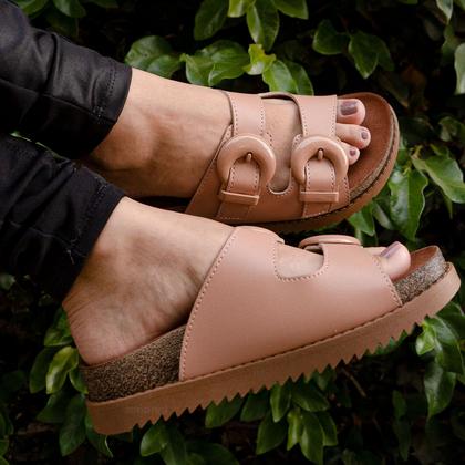 Imagem de Sandalia Papete Moleca Tratorada Feminino Confortável