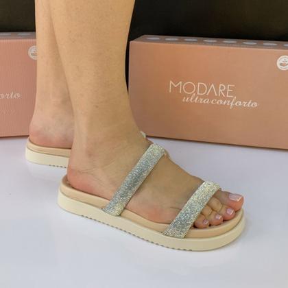 Imagem de Sandália Papete Ortopédica Feminina Strass Brilhos Modare 7178.116.24698