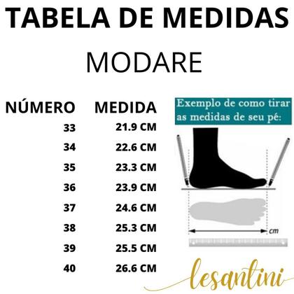 Imagem de Sandália Papete Ortopédica Strass Brilhos Feminina Modare 7178.116.28581