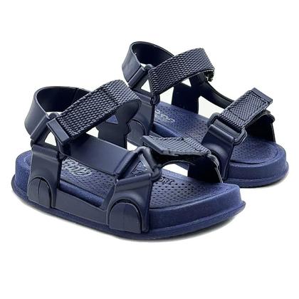 Imagem de Sandália Papete Plugt Menino BoraBora Básico Mono Marinho Calce Fácil