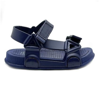 Imagem de Sandália Papete Plugt Menino BoraBora Básico Mono Marinho Calce Fácil