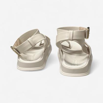 Imagem de Sandália Papete Rasteira Moleca De Dedo Off White