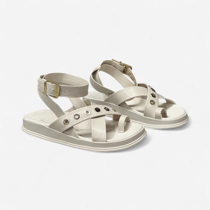 Imagem de Sandália Papete Rasteira Moleca De Dedo Off White