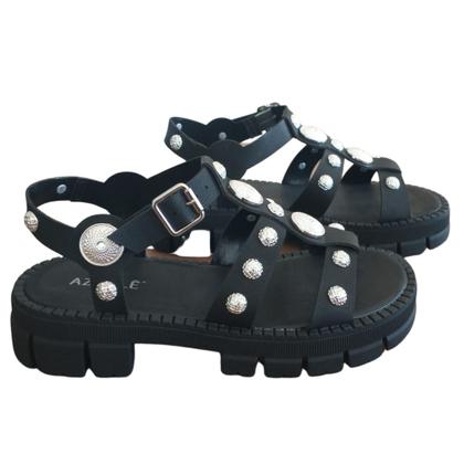 Imagem de Sandalia Papete Tratorada Com Tachas Nas Tiras Azillê