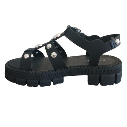 Imagem de Sandalia Papete Tratorada Com Tachas Nas Tiras Azillê