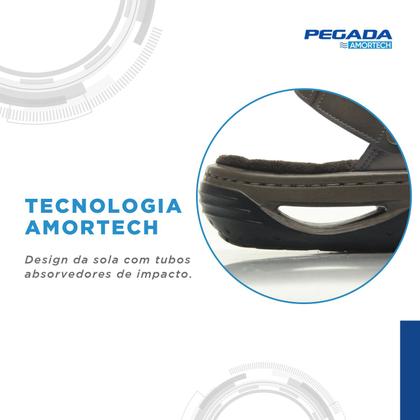 Imagem de Sandália Pegada Masculina Em Couro Chinelo Papete Original