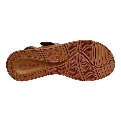 Imagem de Sandália Piccadilly Papete Esporão 571019 Marrom Ocre