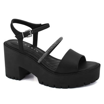 Imagem de Sandalia ramarim feminina tratorada com brilho 23-54225