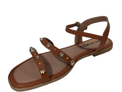 Imagem de Sandalia Rasteira Calcanhar Aberto Spikes premium