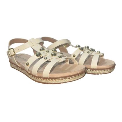 Imagem de Sandália Rasteira Casual Feminino Beira-Rio 8321.1753 Creme