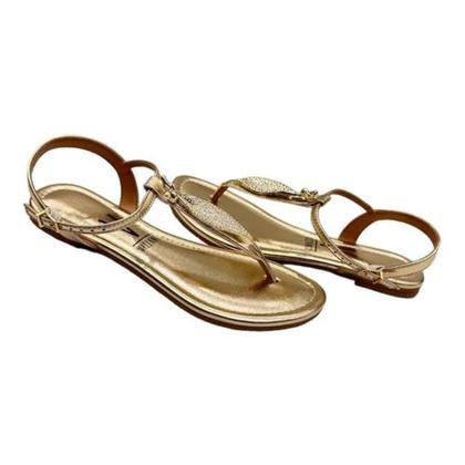 Imagem de Sandália Rasteira dedo Dourada Vizzano - 6371.174
