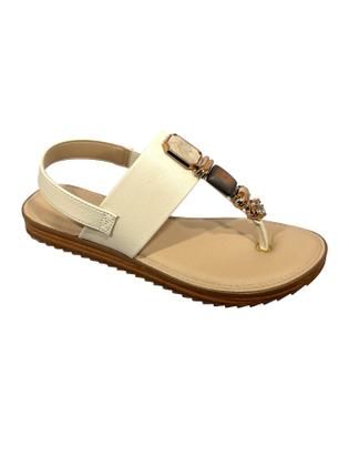 Imagem de Sandália Rasteira Feminina Com Pedrarias Modare Ultraconforto 7141.120