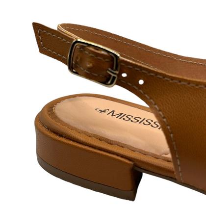 Imagem de Sandália Rasteira Feminina Mississipi Tiras Finas Com Aplique