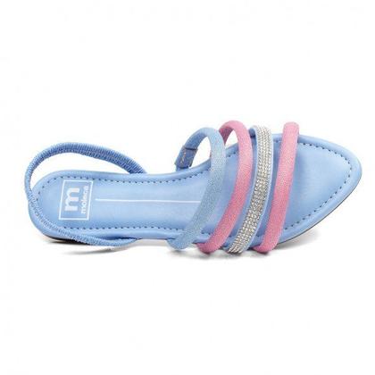 Imagem de Sandália Rasteira Feminina Moleca com Strass 5460.209