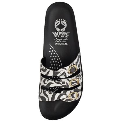 Imagem de Sandália Rasteira Feminina Ortopédica Leve Conforto Casual