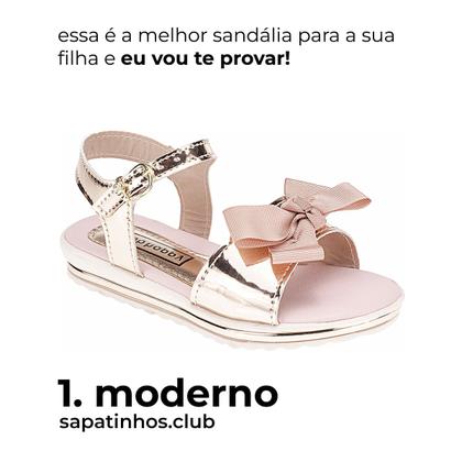 Imagem de Sandalia Rasteira Infantil Menina - KIT 2 PARES Tam 23 ao 34