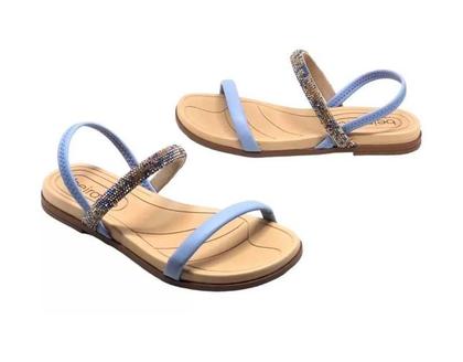 Imagem de Sandalia Rasteira Pepete Tiras Strass Beira Rio 8507.103