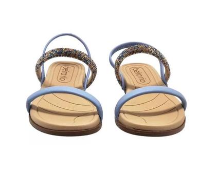 Imagem de Sandalia Rasteira Pepete Tiras Strass Beira Rio 8507.103