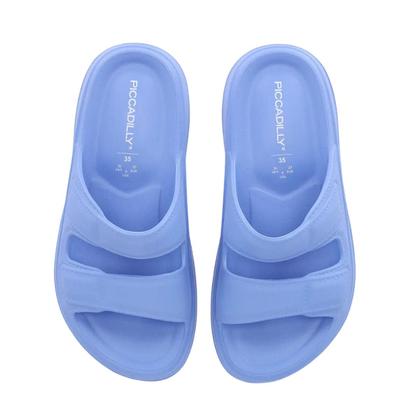 Imagem de Sandalia Rasteira Slide Piccadilly Original Feminina Nuvem  Marshmallow Ortopedico Eva Chinelo Esporao Fascite Plantar Calce Facil