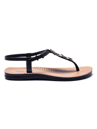 Imagem de Sandalia Rasteirinha Ortopédica Feminina Confortavel Terapia dos Pés