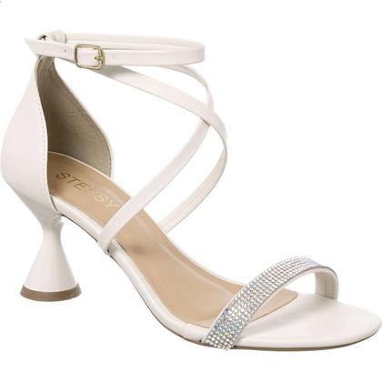 Imagem de Sandália Saltinho Taça Rolha Brilho Strass Festa